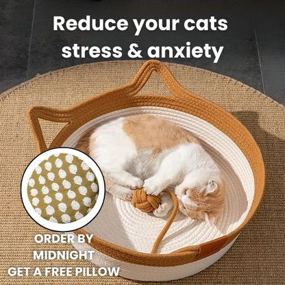Porogue - Handwoven Cotton Rope Cat Bed